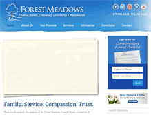 Tablet Screenshot of forestmeadowsfh.com